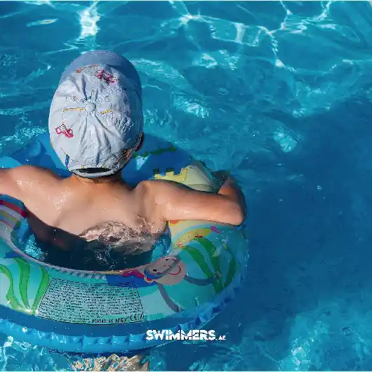 Children swimming in Dubai